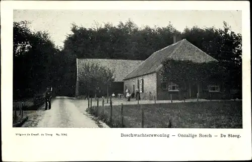Ak De Steeg Rheden Gelderland, Onzalige Bosch, Wohnhaus des Försters