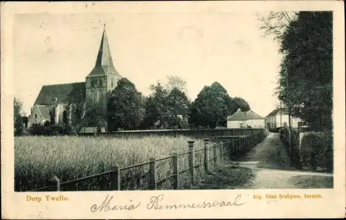 Ak Twello Gelderland, Dorf, Kirche