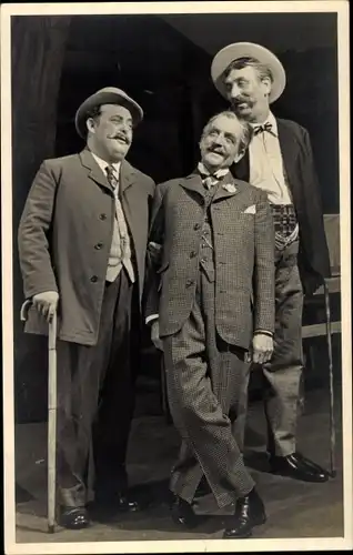 Foto Ak Schauspieler Franz Schönemann, Fritz Poppendiek, Portrait, Autogramm