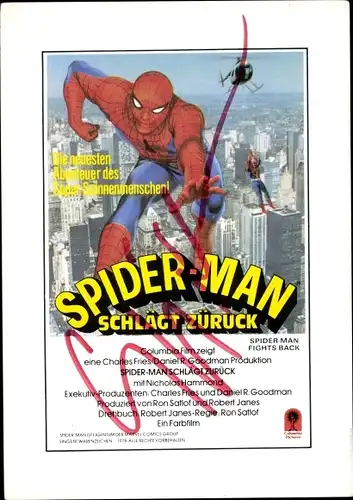 Ak Schauspieler Nicholas Hammond, Spider Man Filmplakat, Portrait, Autogramm