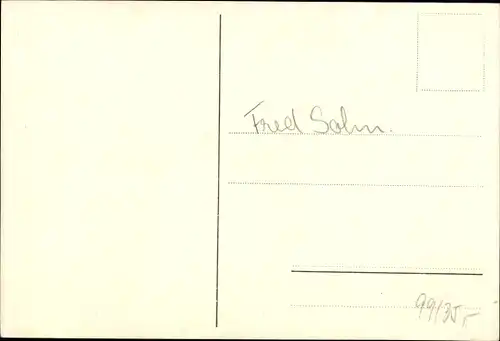 Ak Schauspieler Fred Solm, Portrait, Autogramm