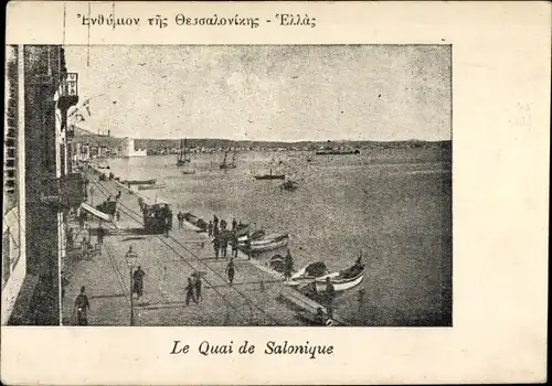 Ak Saloniki Thessaloniki Griechenland, Der Kai