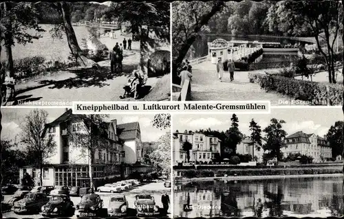 Ak Gremsmühlen Malente in Ostholstein, Dieksee-Promenade, Anlegestelle 5 Seen Fahrt, Hotel