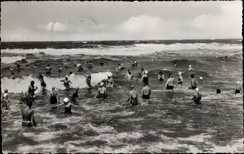 Ak Nordseebad Langeoog Ostfriesland, Badefreuden