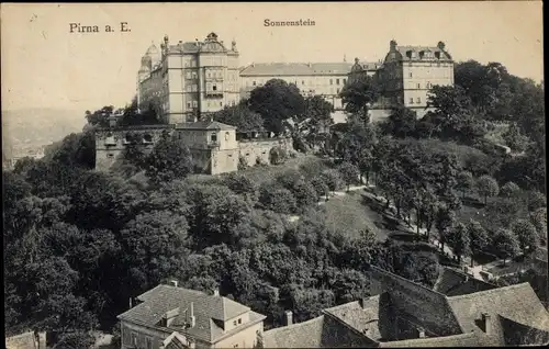 Ak Pirna an der Elbe, Sonnenstein