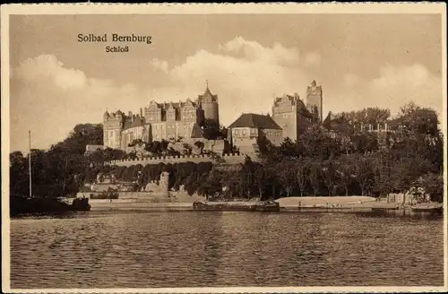 Ak Bernburg an der Saale, Schloss