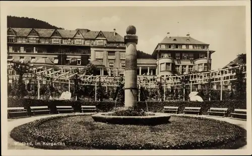 Ak Bad Wildbad im Schwarzwald, Kurgarten