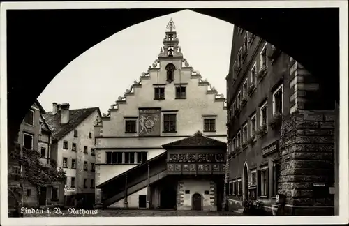 Ak Lindau am Bodensee Schwaben, Rathaus