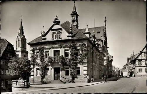 Ak Bretten in Baden, Rathaus