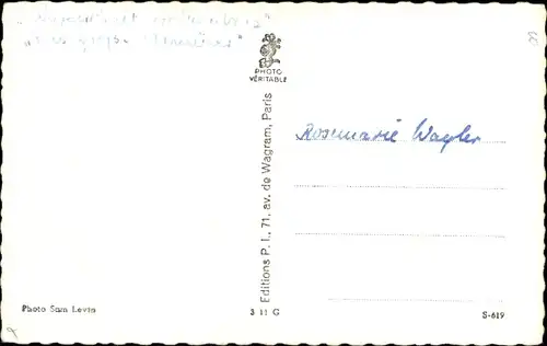 Ak Schauspielerin Michele Morgan, Portrait, Autogramm