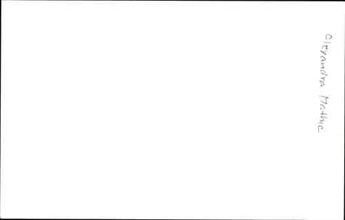 Ak Schauspielerin Alexandra Mathie, Portrait, Autogramm