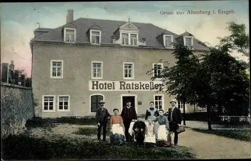 Ak Altenberg im Osterzgebirge, Hotel Ratskeller, Inh. A. Rauscher