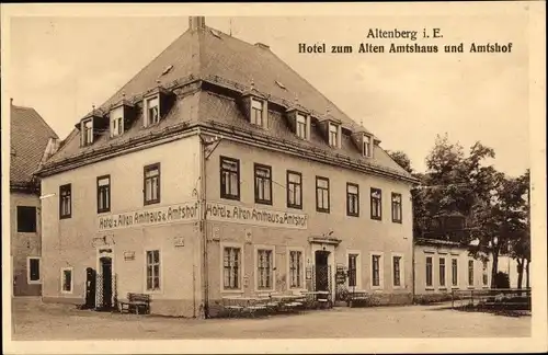 Ak Altenberg im Osterzgebirge, Hotel zum Alten Amtshaus und Amtshof