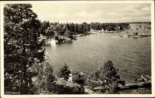 Ak Arkösund Schweden, Totalansicht