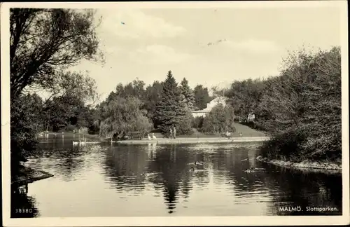 Ak Malmö Schweden, Slottsparken