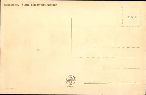 Ak Stockholm Schweden, Södra Blasieholmshamnen