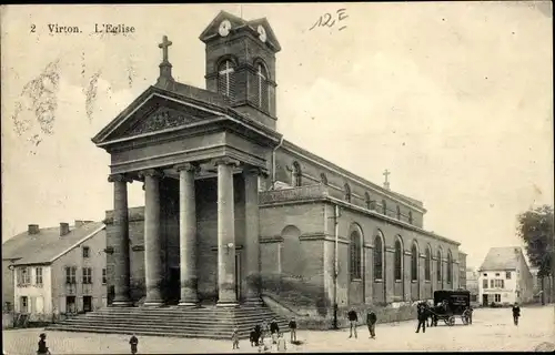 Ak Virton Wallonie Luxemburg, Die Kirche