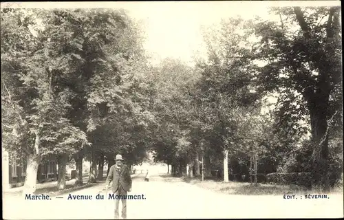 Ak Marche les Dames Wallonie Namur, Avenue du Monument