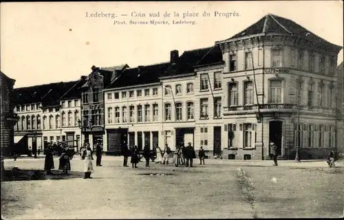 Ak Ledeberg Gent Ostflandern, Hauptplatz