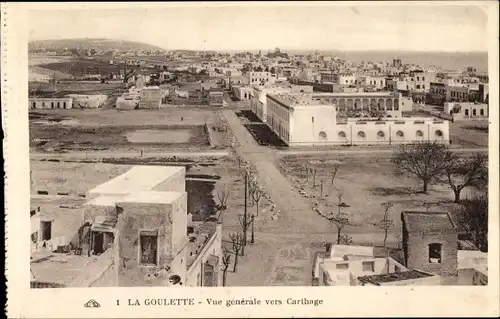 Ak La Goulette Tunesien, 5. General in Richtung Karthago