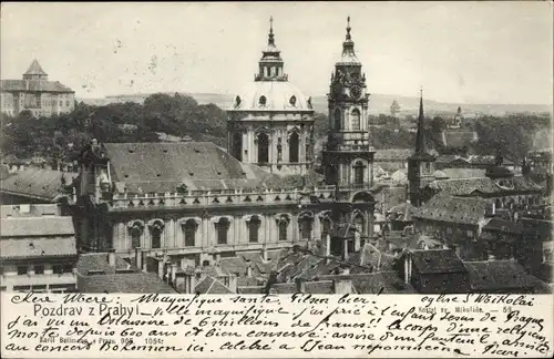 Ak Praha Prag Tschechien, St. Nicholas Kirche