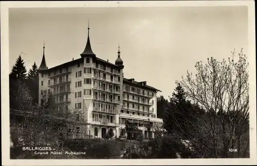 Ak Ballaigues Kanton Waadt, Grand Hotel Aubépine