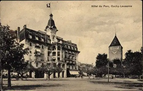 Ak Ouchy Lausanne Kanton Waadt, Hotel du Parc