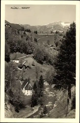 Ak Flüeli Ranft Sachseln Kt. Obwalden, Teilansicht, Kapelle