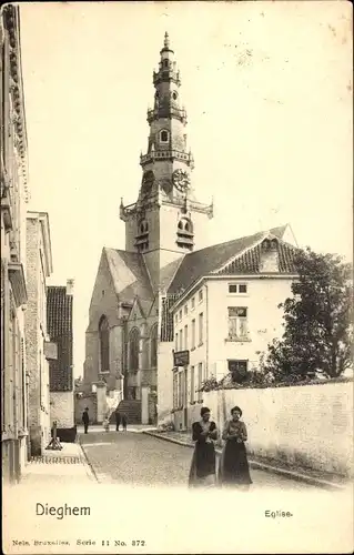 Ak Diegem Dieghem Machelen Flämisch-Brabant, Kirche