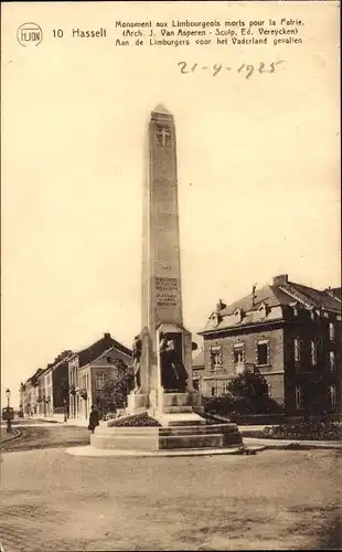 Ak Hasselt Flandern-Limburg, An die dem Vaterland verfallenen Limburger