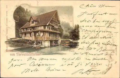 Litho Treib Seelisberg Kanton Uri, Wohnhaus, Vierwaldstättersee
