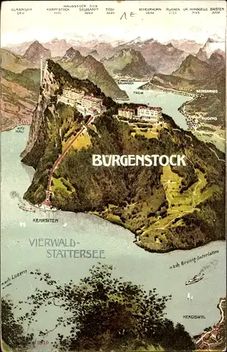 Ak Bürgenstock Kanton Nidwalden, Vierwaldstättersee