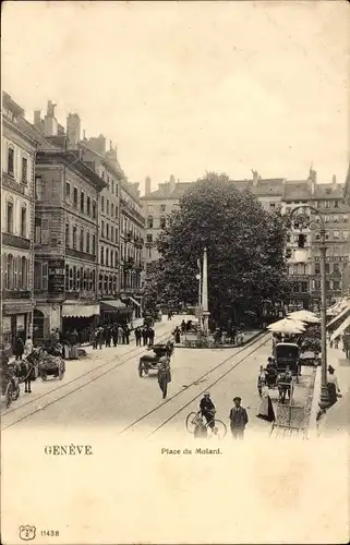 Ak Stadt Genf Schweiz, Place du Molard