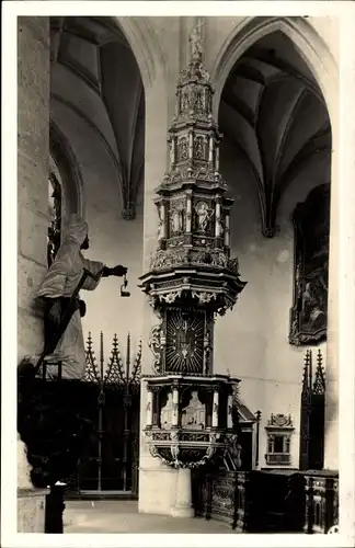 Ak Kutná Hora Kuttenberg Mittelböhmen, Vnitrek chramu sv. Barbory