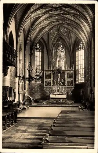 Ak Kežmarok Kesmark Slowakei, Inneres der röm.-kathl. Kirche