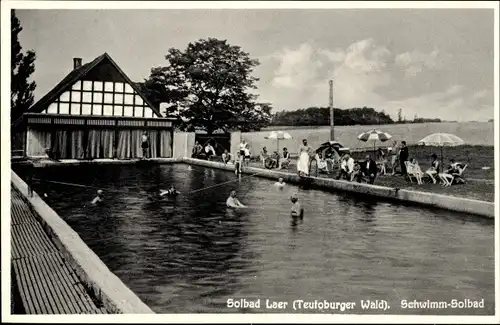 Ak Bad Laer am Teutoburger Wald, Schwimm-Solbad