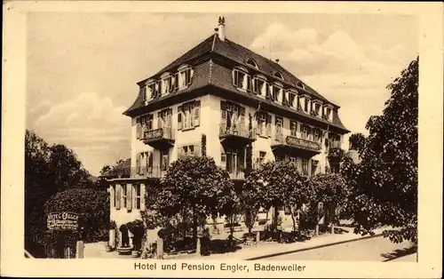 Ak Badenweiler im Kreis Breisgau Hochschwarzwald, Hotel und Pension Engler