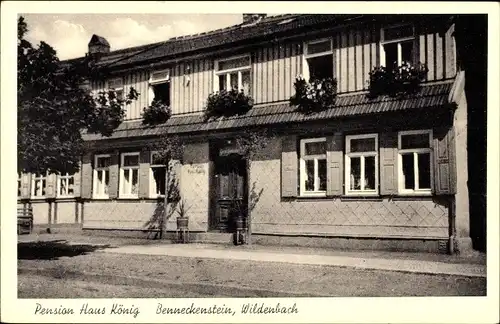 Ak Benneckenstein Oberharz am Brocken, Pension Haus König, Wildenbach