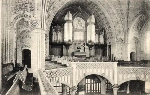 Ak Altenburg in Thüringen, Inneres der Brüderkirche, Orgel