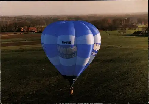 Ak Enschede Overijssel Niederlande, Wisa Reklameballon, Heißluftballon