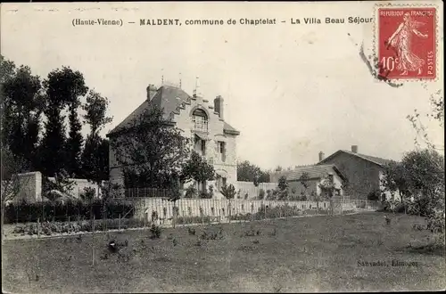 Ak Maldent Haute Vienne, La Villa Beau Sejour