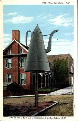 Ak Winston-Salem North Carolina USA, The Big Coffee Pot, The Mickey Coffee Pot Marker