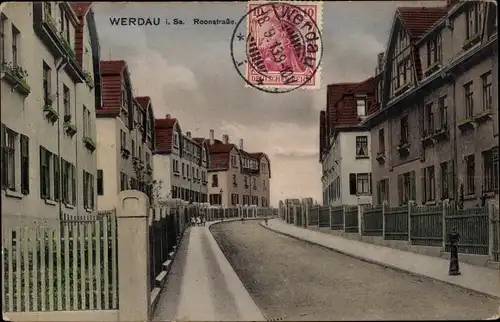 Ak Werdau in Sachsen, Roonstraße