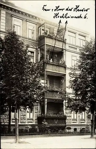 Foto Ak Erfurt in Thüringen, Wohnhaus, Hochheimerstraße 6