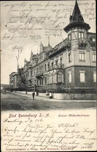 Ak Ronneburg in Thüringen, Kaiser Wilhelmstraße