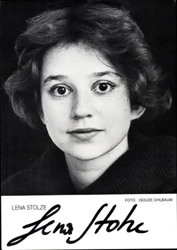 Ak Schauspielerin Lena Stolze, Portrait, Autogramm
