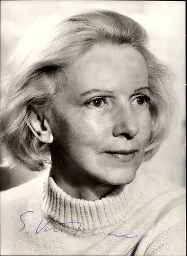 Ak Schauspielerin Elfriede Kuzmany, Portrait, Autogramm