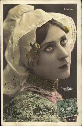 Ak Schauspielerin Sylvie, Portrait, Odéon, Reutlinger