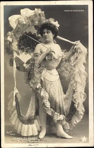 Ak Schauspielerin Clara du Barry, Portrait, Ambassadeurs