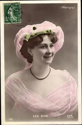 Ak Schauspielerin Eza Bire, Portrait, Marigny